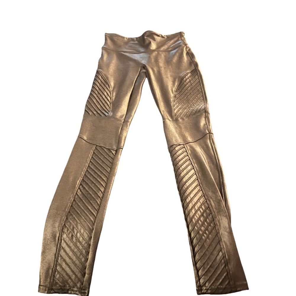 Spanx Black Moto Faux Leather Leggings